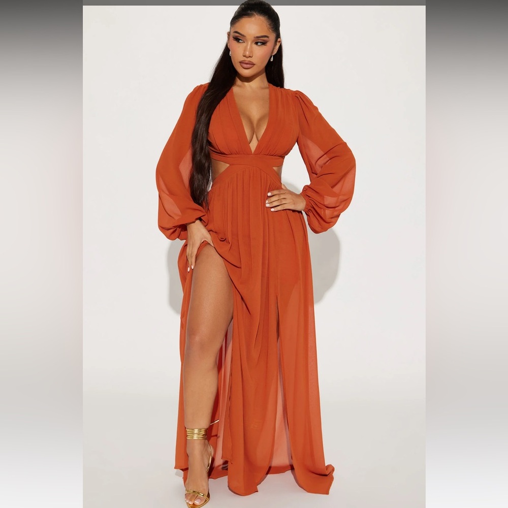 Chiffon maxi dress
